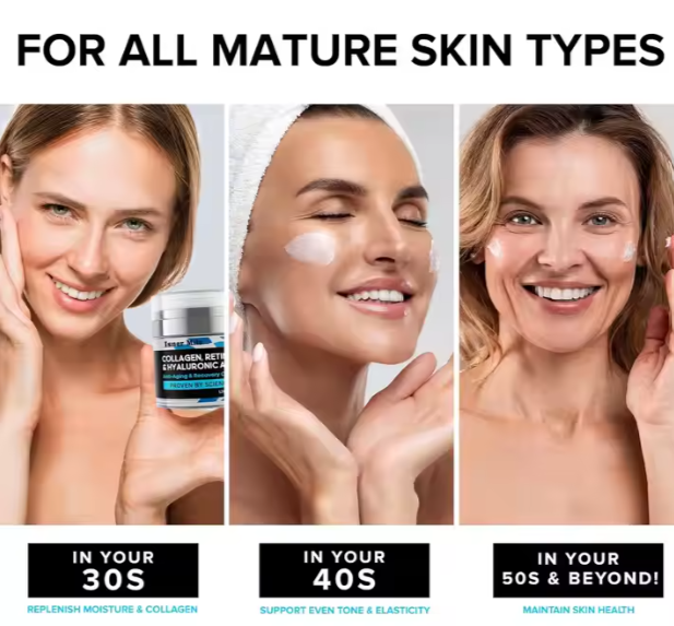 Crema hidratante facial con colágeno SIMPLY VITAL