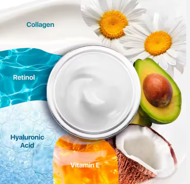Crema hidratante facial con colágeno SIMPLY VITAL